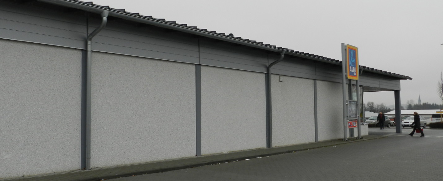 FABRINO Amitol Waschbeton Aldi Fassade Supermarkt 5