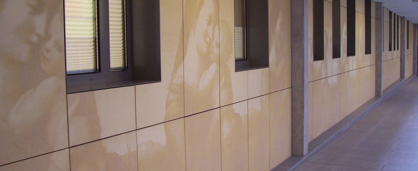 FABRINO Fotobeton Marienbild in Beton