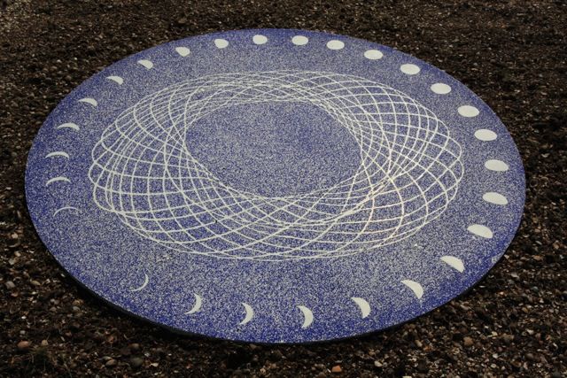 FABRINO Glasgranulate Color Coats blau Kunstwerke 2