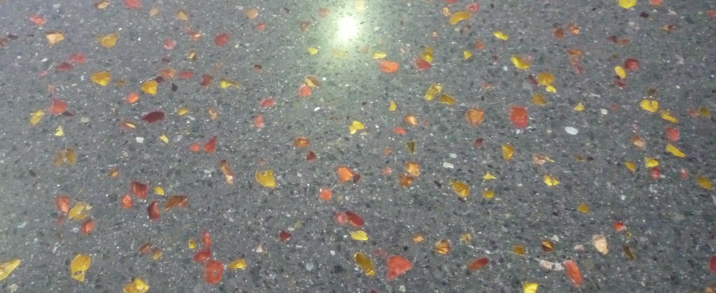 FABRINO Glasgranulate Designestrich geschliffen Schulungszentrum 2