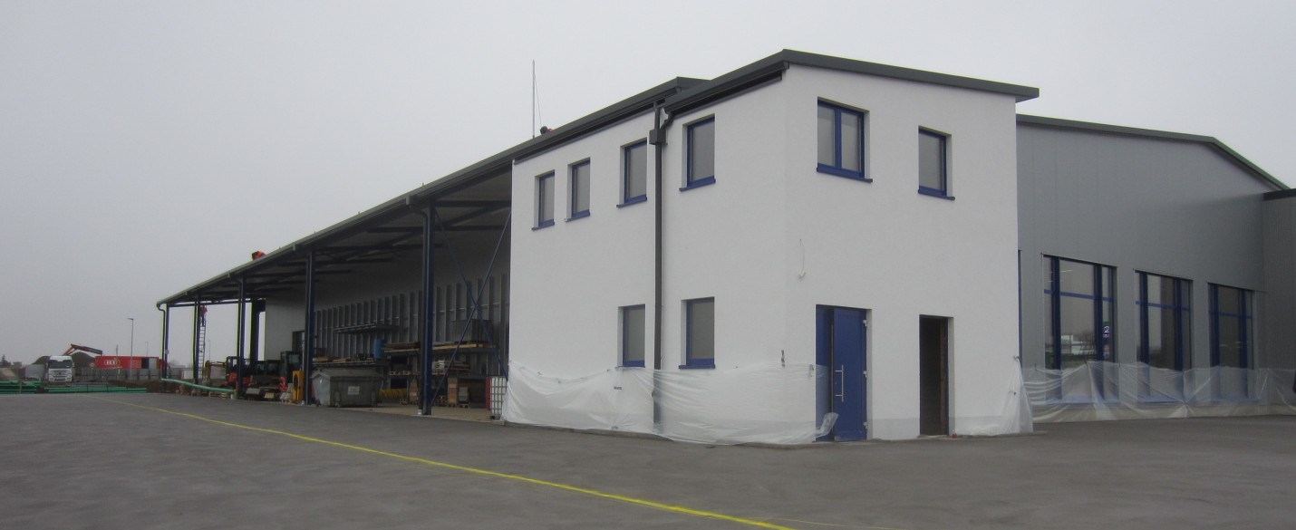FABRINO High Grade Kunststofffaserbewehrung mit Statik Gewerbehalle und Betonaußenfläche
