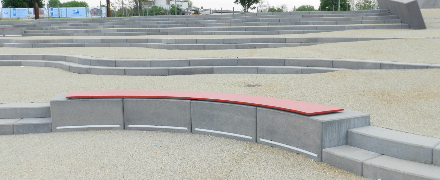 Betonfarbe Gestaltungselemente anthrazit